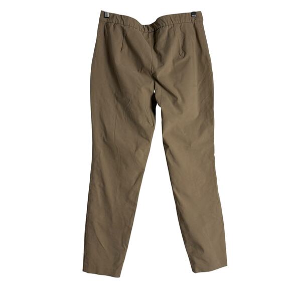 Theory Thaniel Approach Khaki Tan Slim Fit Pull-On Office Work Pants Size 4 - Picture 7 of 8